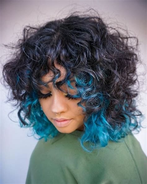 20 Juicy Examples Of Underlayer Hair Color Trend Colored Curly Hair