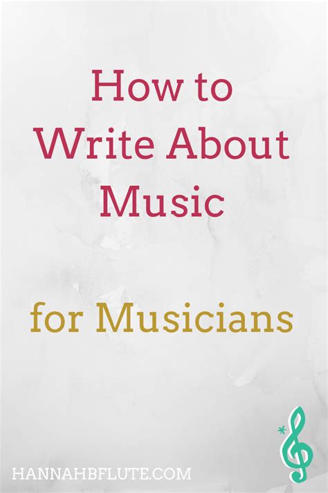 How to Write About Music | Hannah B Flute