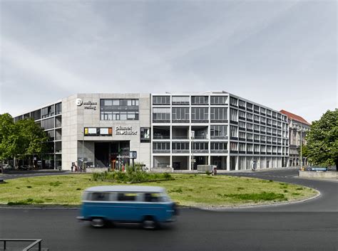 The restaurant is just beyond a little café area at the front of the house. Barkow Leibinger