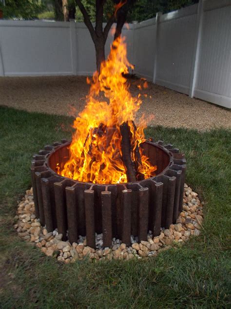 Fire pit wall metal fire pit fire pit ring diy fire pit fire fire fire pits for sale cool fire pits gazebo with fire pit fire pit backyard. Railroad track fire pit. Studio 25 | Outside fire pits ...