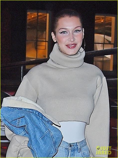 Bella Hadid Steps Back Into The 90s With Denim Outfit Photo 4002398 Photos Just Jared