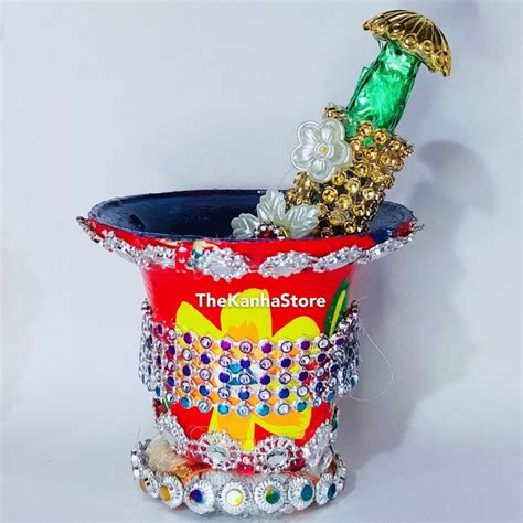 Decorated Bucket Pichkari Plastic Colorful Balti And Working Pichkaari Holi