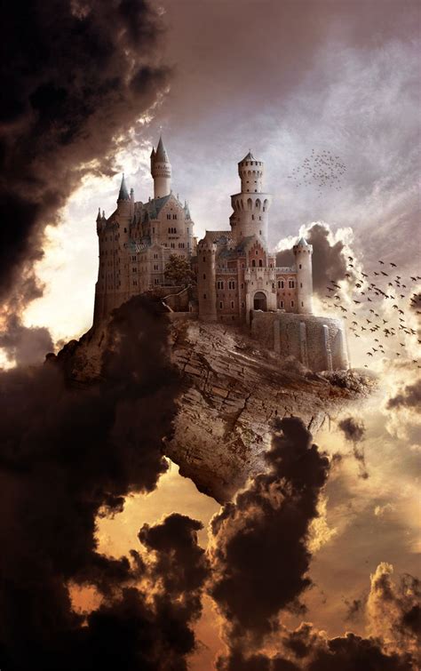 Castles In The Sky By Gumnade On Deviantart Fantasy Landscape