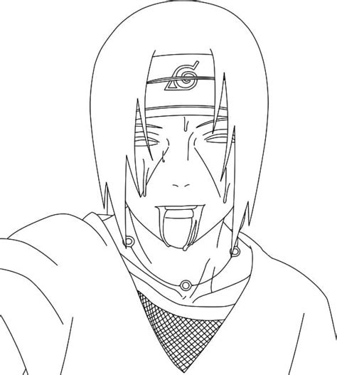 Itachi From Naruto Coloring Pages To Color Download And Print