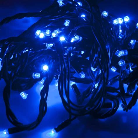 Festilight 10m Length Of 100 Indoor And Outdoor Blue Connectable Animatable Led String Lights On