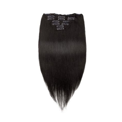 I chose kurly klips because i heard the. 7pcs Straight Clip In Remy Hair Extensions #1b Natural Black