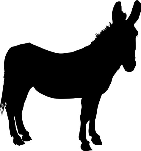 Animal Svg Farm Animal Svg Cricut Files Dxf Png Donkey Silhouette