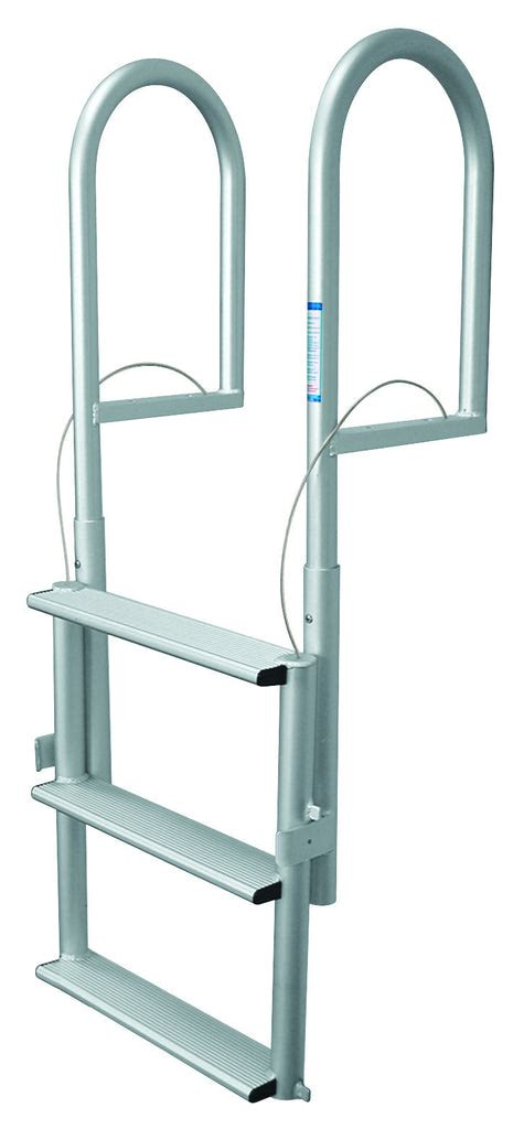 Jif Marine 3 Wide Step Dock Lift Ladder Anodized Aluminum Djx3w