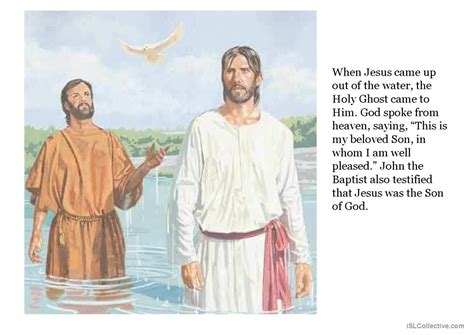Jesus Is Baptized General Readin English Esl Powerpoints
