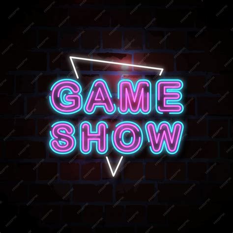 Premium Vector Game Show Neon Sign Illustration