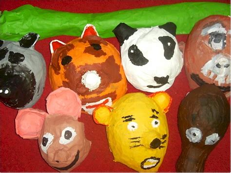 Wear them to a party or in a play or put them on your wall like i do. Paper Mache Animal Masks Lesson Plan: Sculpture Activities ...