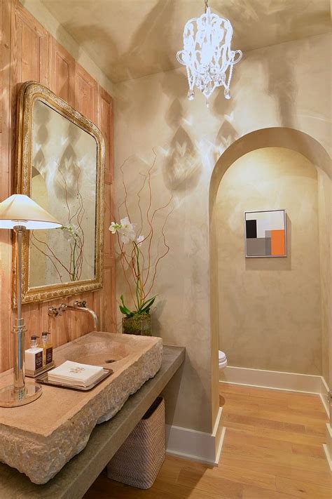 Best Mediterranean Style Powder Rooms With Modern Overtones