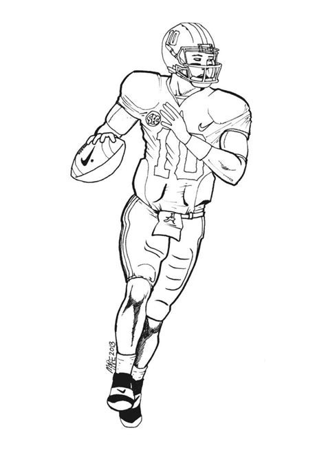 The drawings are simply done so that children can do them without the assistance of adults. Free Football Players Coloring Pages - Coloring Home