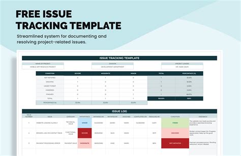 Issue Tracker Excel Template