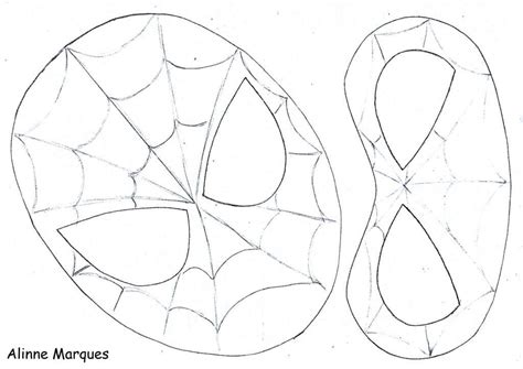 máscara de homem aranha em feltro acessório infantil moldes e gráficos como fazer artesanato