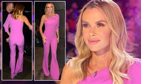 amanda holden bgt judge appears to go braless in tight jumpsuit as fans question pout about