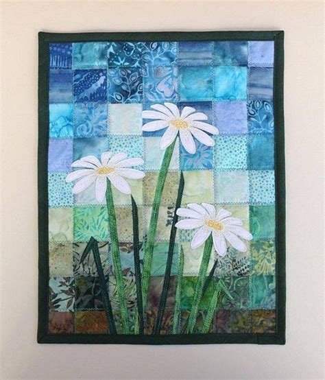 Batik Daffodil Quilted Wall Hanging Art Quilt Pattern Or Etsy Artofit