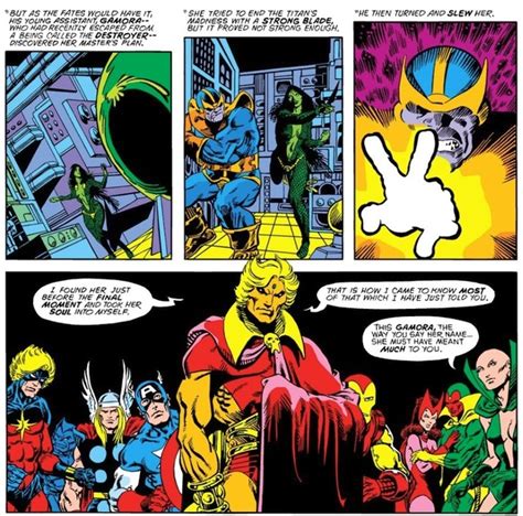 Avengers Annual 7 1977 Death Of Adam Warlock Gamora Earths