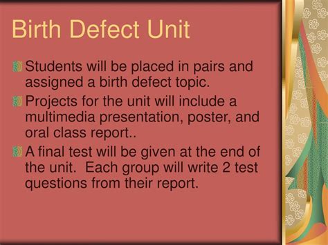 Ppt Birth Defects Powerpoint Presentation Free Download Id6887872
