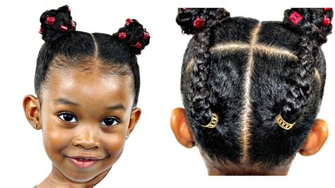 Hair Tutorial For Little Girls Natural Hairstyles Youtube