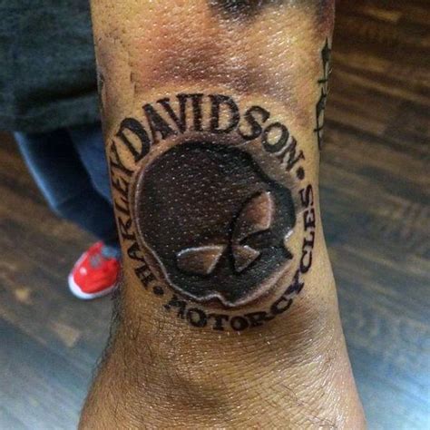 Black Ink Skull Harley Davidson Wrist Guys Tattoos Tattoos