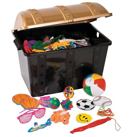 Plastic Treasure Chest With Toys Party Favors 500 Pieces