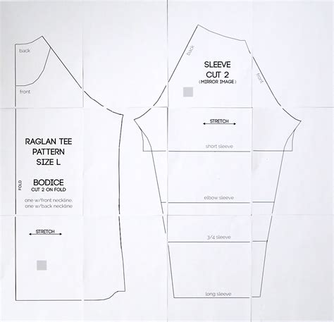 How to start and where to start. free raglan tee shirt sewing pattern {women's size large ...