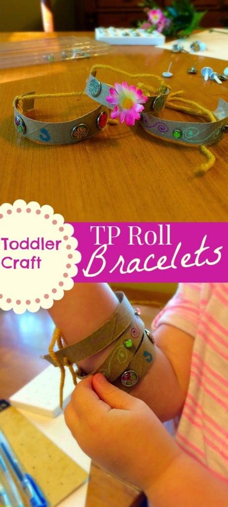 Toddler Craft ~ Toilet Paper Roll Bracelets Twitchetts