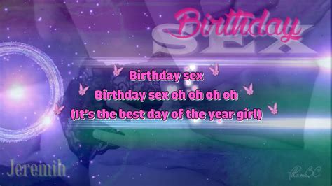 birthday sex ̣ lyrics jeremih youtube