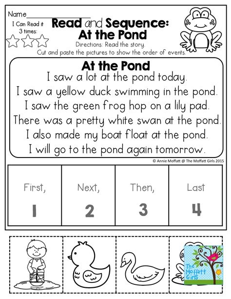 Sequencing Story Worksheets