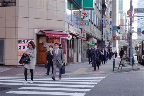 People Walking In Tokyo Japan Editorial Stock Image Image Of