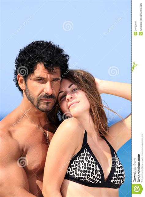 Couple At The Beach Stock Image Image Of Male Beautiful 30752657