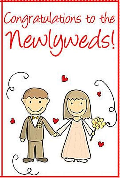 Say Congrats With A Free Printable Wedding Card Wedding Cards