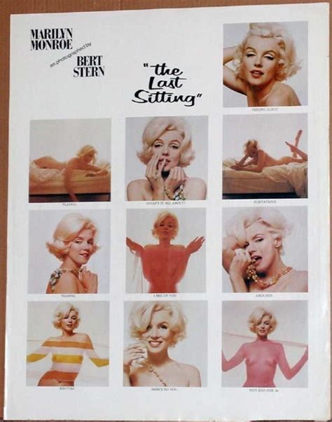 A Marilyn Monroe The Last Sitting Poster Lot A