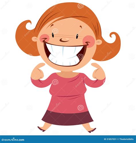 Happy Woman Smiling Showing Her Smile And Teeth Stock Image Image