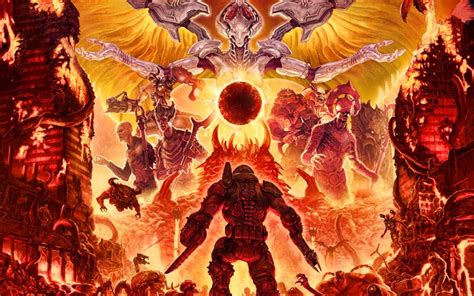Download Wallpapers Doom Eternal 4k Poster 2019 Games