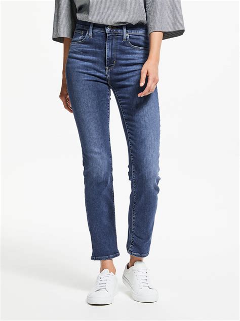 Levis 724 High Rise Straight Jeans At John Lewis And Partners
