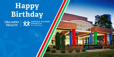 Help Us Celebrate Orlando Health Arnold Palmer Hospital For Children