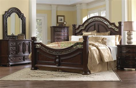Traditional Bedroom Furniture Set W Arched Headboard Beds 107 Xiorex