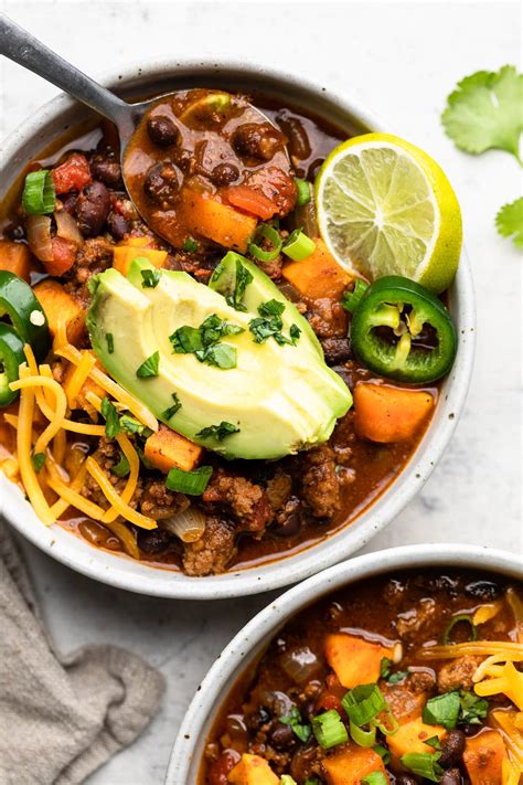 Sweet Potato And Black Bean Chili All The Healthy Things