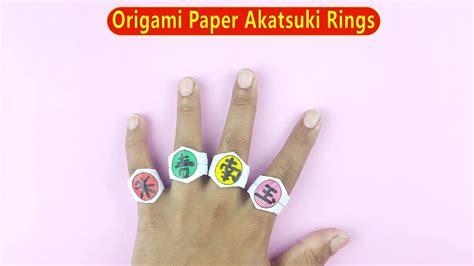 Origami Akatsuki Rings I How To Make Paper Naruto Ring Easy Crafts
