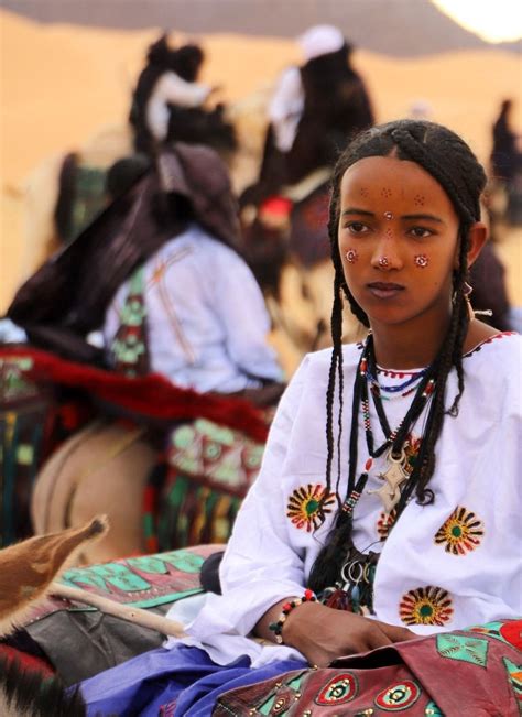 Sahl Journal A Young Tuareg Woman Looks On In Iferouane On