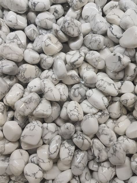 Howlite White Tumbled Stone 100g Wholesale Crystal Universe