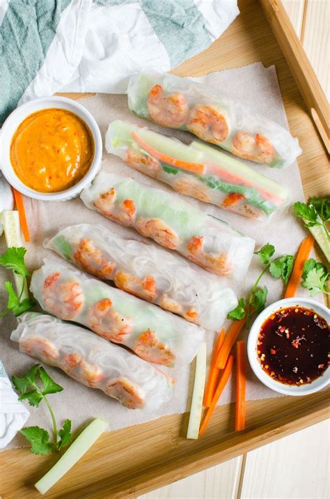 Spring rolls are my favorite thing to make when i'm craving something light and healthy, but totally fun. Vietnamese healthy spring rolls with peanut butter sauce | Recipe | Healthy spring rolls ...