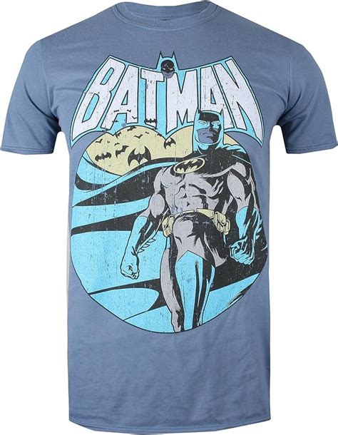 Dc Comics Mens Batman Bat Detective T Shirt Uk Clothing
