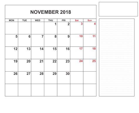 Print Outlook November 2018 Calendar With To-Do | Calendar, Print calendar, Online calendar