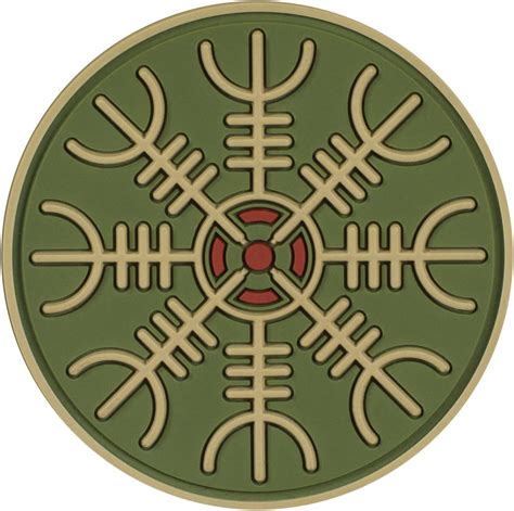 Buy M Tac Helm Of Awe Viking Morale Patches Pvc Norse Rune Vegvisir