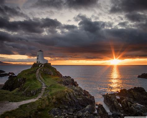 Twr Mawr Lighthouse Ynys Llanddwyn Island Ultra Hd