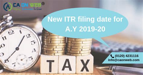 Income tax due date and the due date for your first quarterly estimated tax (qet) payment. New ITR filing date for extension for FY 2018-19 or A.Y ...