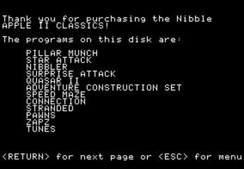 Er wurde von april 1977 an verkauft. Nibble Apple II Classics (1990)(MindCraft)(Side A) : Free ...